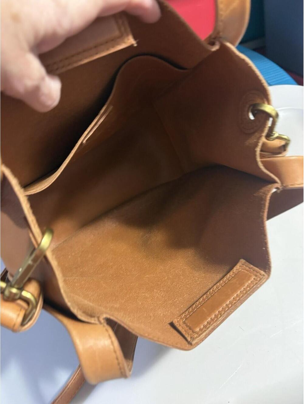 Madewell X5803 Burnished Caramel Leather the Sydney Crossbody Bag - Picture 10 of 16